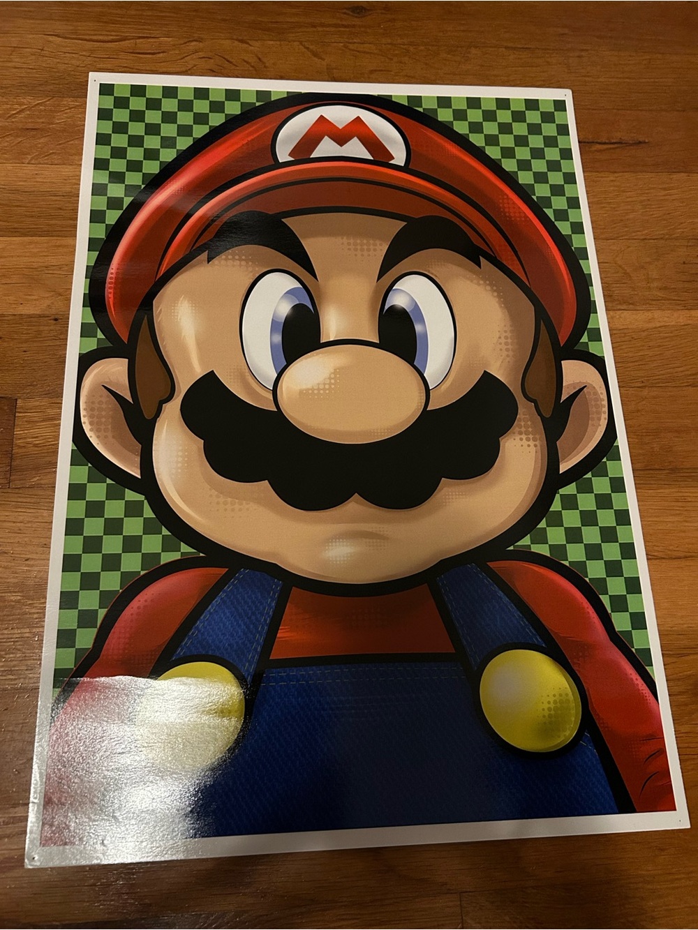 Super Mario Poster Art Print Fanart Graphics Nintendo Video Games Digital Green